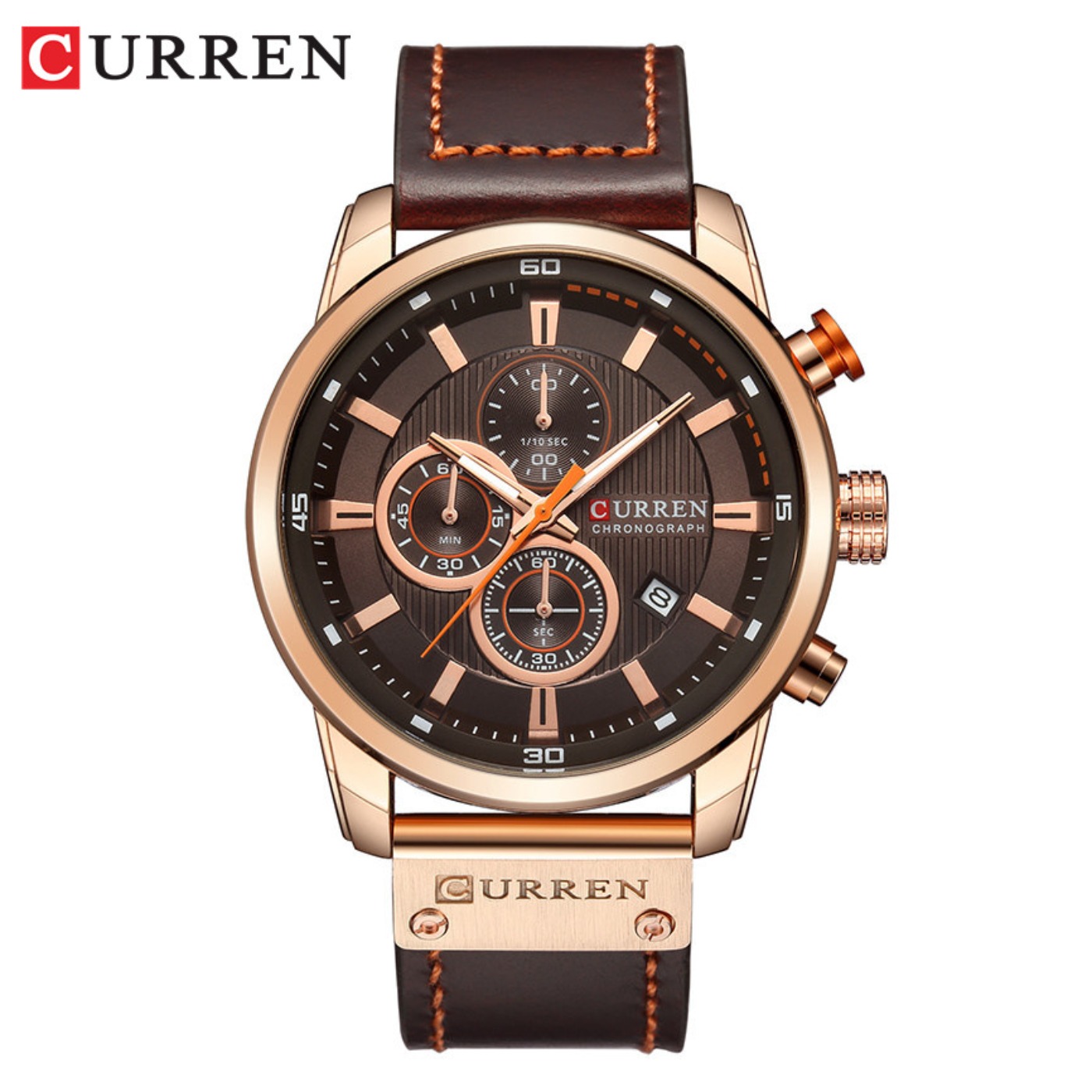 Luxury Watch Brands - CURREN Moda Tarih Kuvars Erkek Saatler