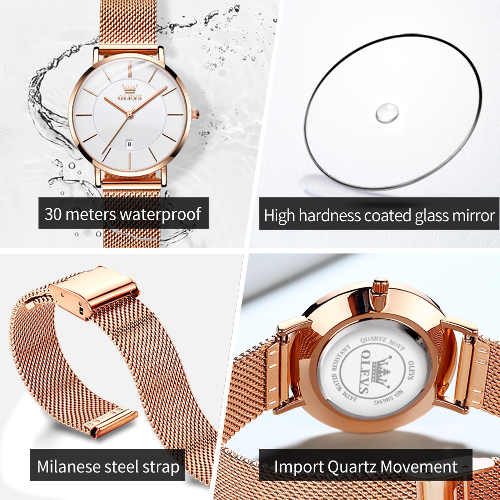 OLEVS Kadın Izle 5869 Zarif Mo - Luxury Watch Brands incelemesi ve fiyatı