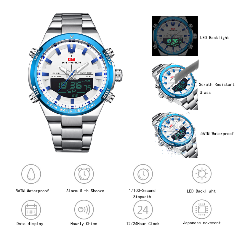 KAT-WACH erkek kuvars kol saat - Luxury Watch Time incelemesi ve fiyatı