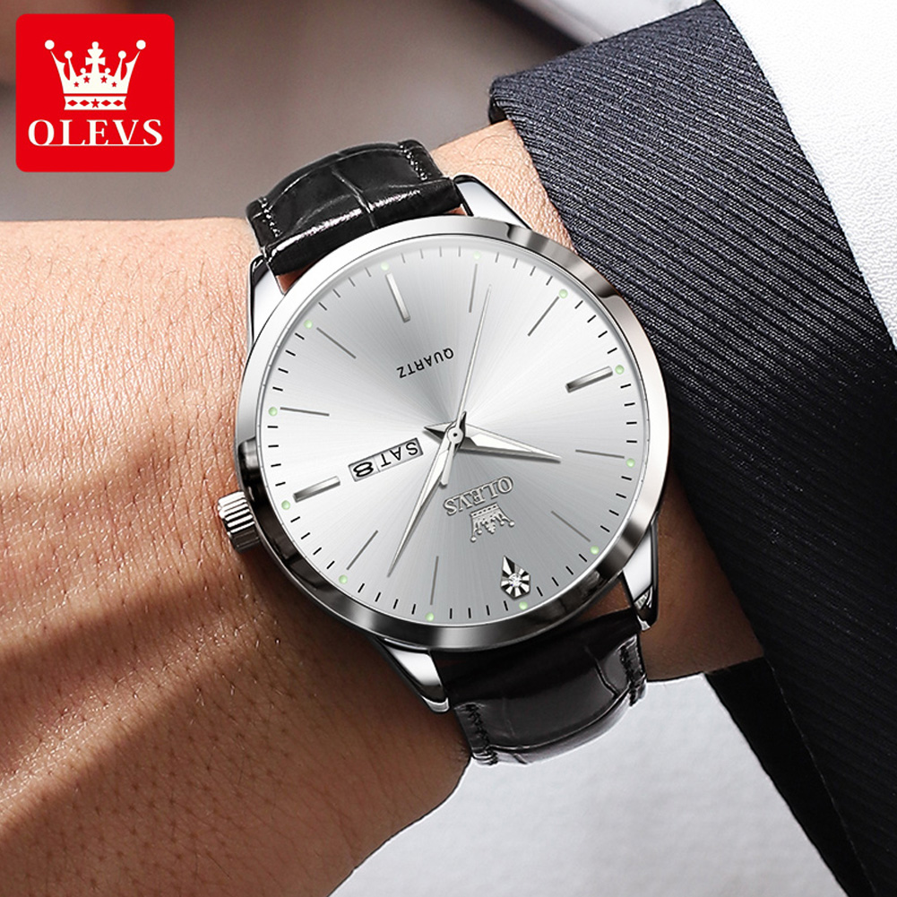 OLEVS 2935 erkek saati Çift Ta - Luxury Watch Longines incelemesi ve fiyatı